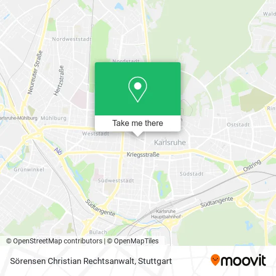 Карта Sörensen Christian Rechtsanwalt