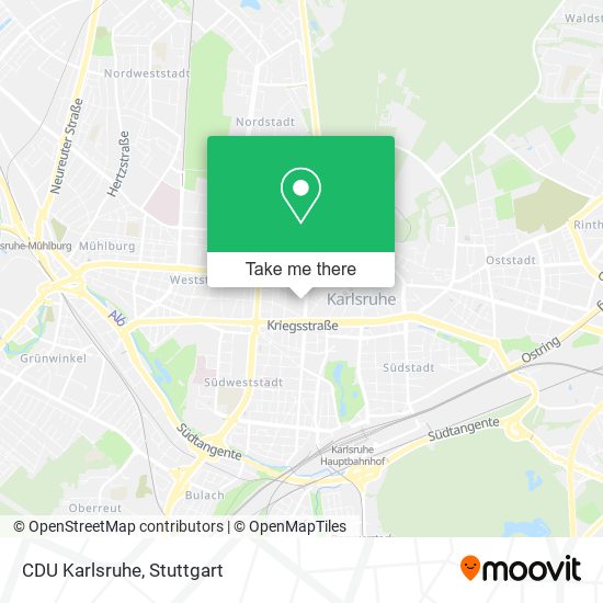 Карта CDU Karlsruhe