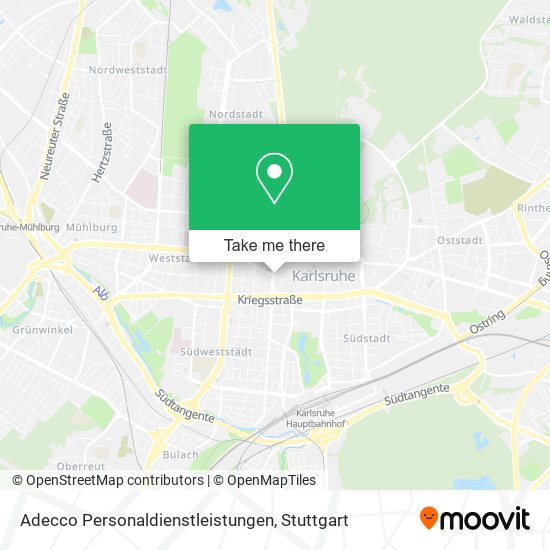 Adecco Personaldienstleistungen map
