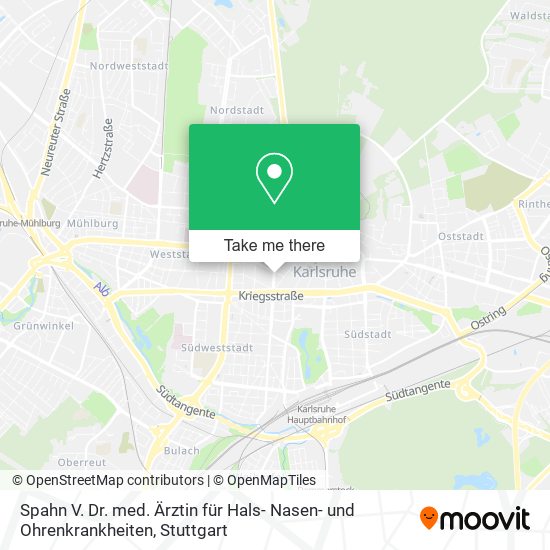 Spahn V. Dr. med. Ärztin für Hals- Nasen- und Ohrenkrankheiten map