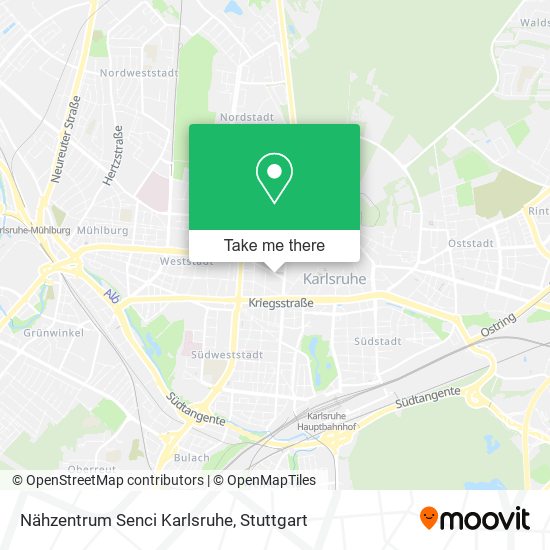 Карта Nähzentrum Senci Karlsruhe