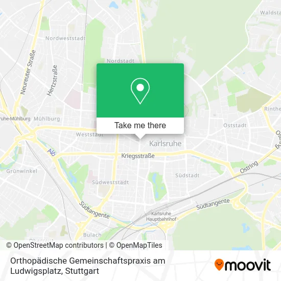 Карта Orthopädische Gemeinschaftspraxis am Ludwigsplatz