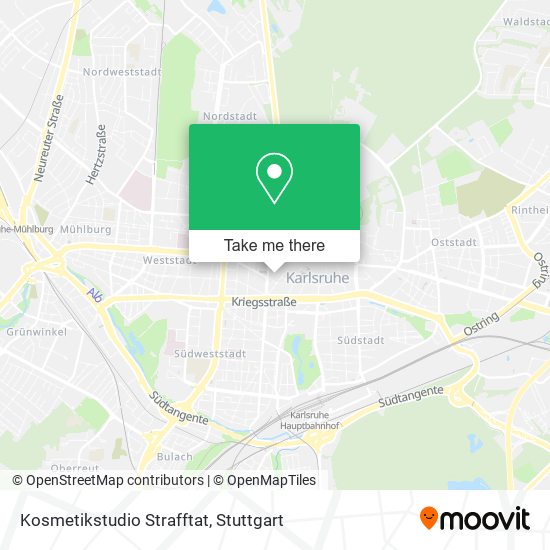 Карта Kosmetikstudio Strafftat
