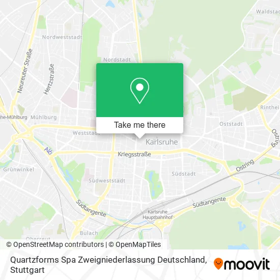 Карта Quartzforms Spa Zweigniederlassung Deutschland