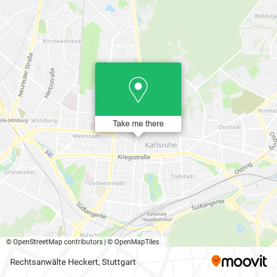 Карта Rechtsanwälte Heckert