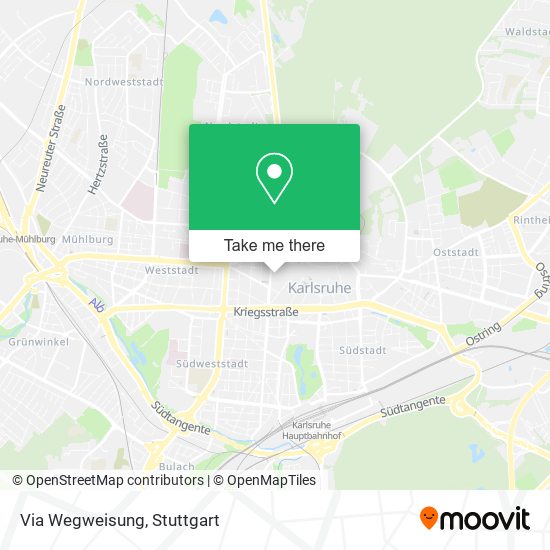 Карта Via Wegweisung