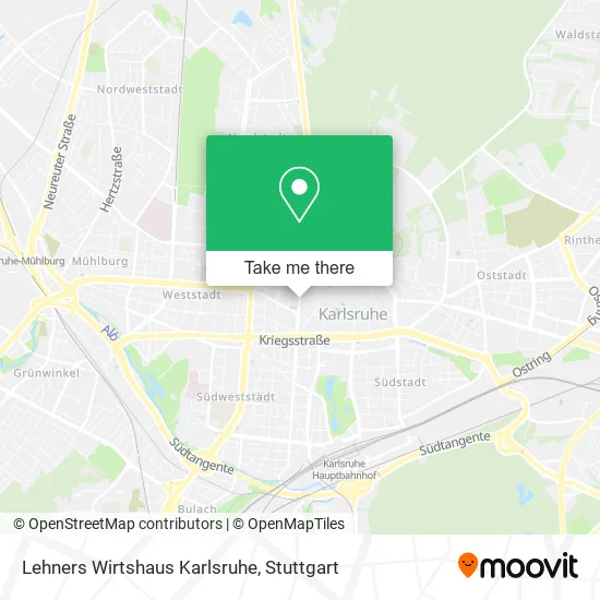 Карта Lehners Wirtshaus Karlsruhe
