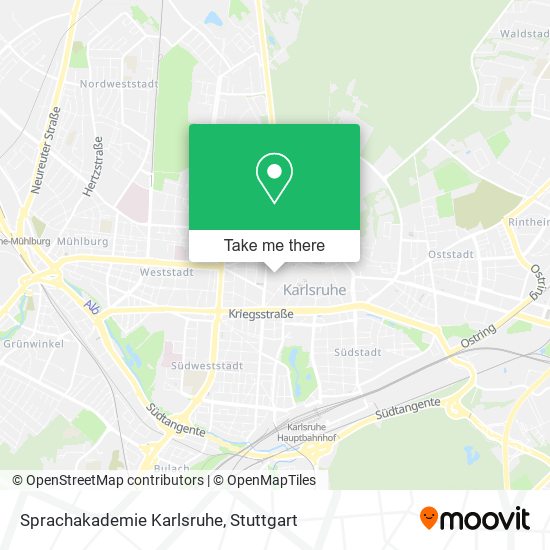 Sprachakademie Karlsruhe map