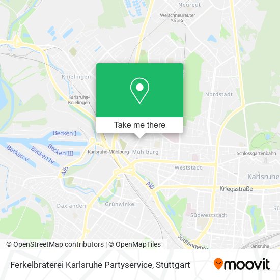 Карта Ferkelbraterei Karlsruhe Partyservice
