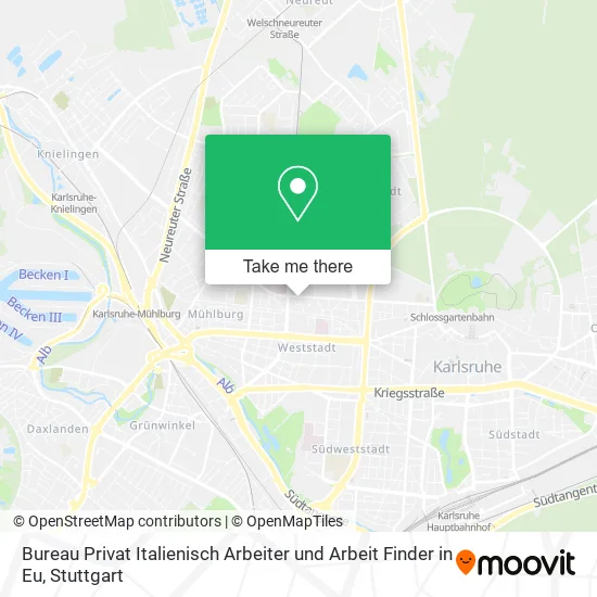 Карта Bureau Privat Italienisch Arbeiter und Arbeit Finder in Eu