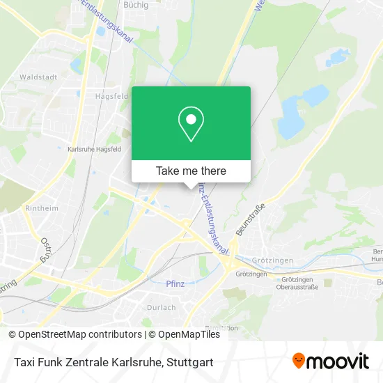 Taxi Funk Zentrale Karlsruhe map