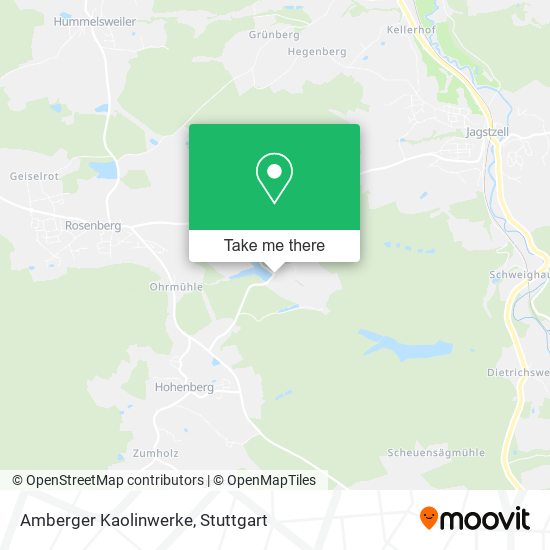 Amberger Kaolinwerke map