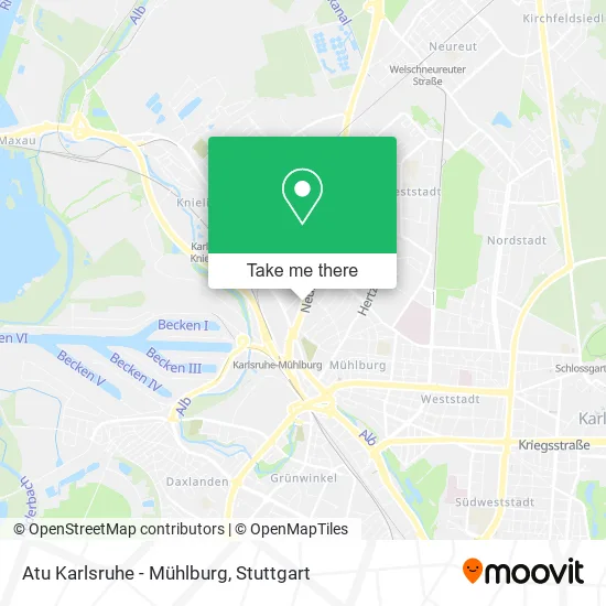Карта Atu Karlsruhe - Mühlburg