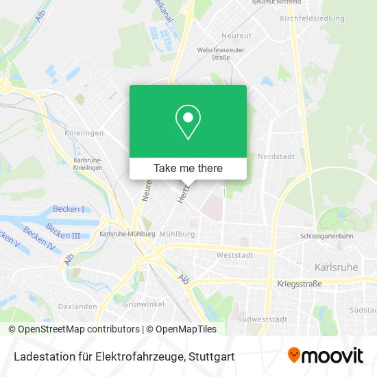 Ladestation für Elektrofahrzeuge map