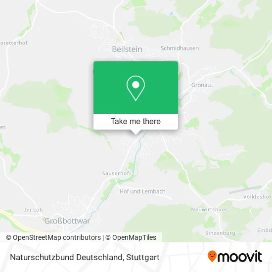 Карта Naturschutzbund Deutschland