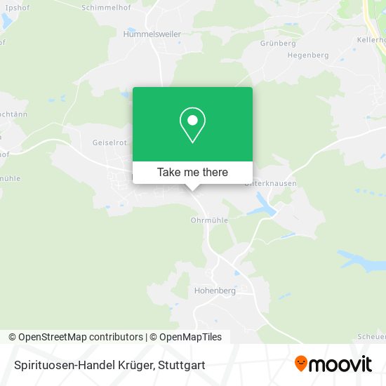 Spirituosen-Handel Krüger map