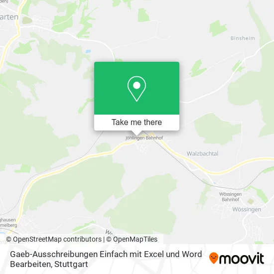 Карта Gaeb-Ausschreibungen Einfach mit Excel und Word Bearbeiten