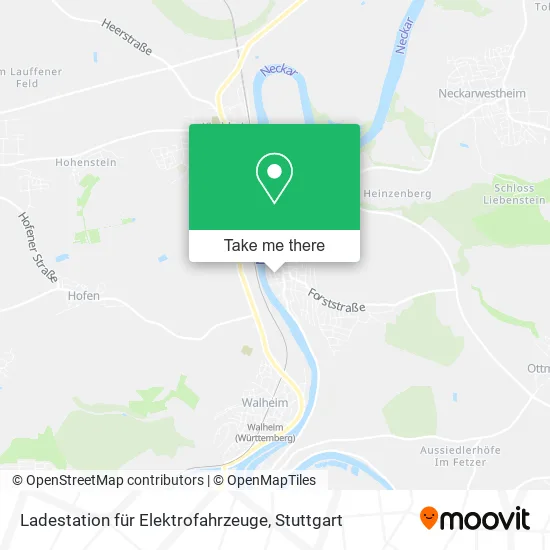 Ladestation für Elektrofahrzeuge map