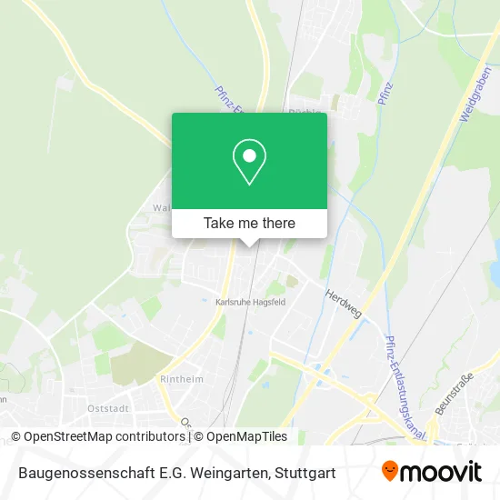 Карта Baugenossenschaft E.G. Weingarten
