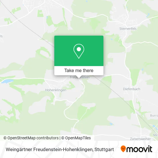 Карта Weingärtner Freudenstein-Hohenklingen