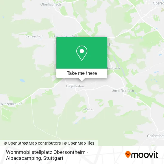 Карта Wohnmobilstellplatz Obersontheim - Alpacacamping