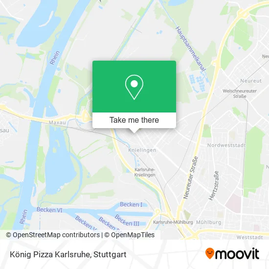 Карта König Pizza Karlsruhe