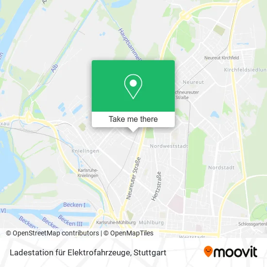 Карта Ladestation für Elektrofahrzeuge