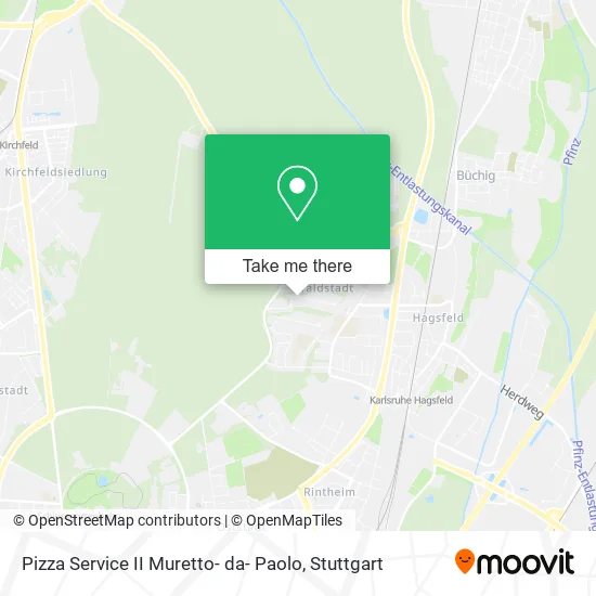 Карта Pizza Service II Muretto- da- Paolo