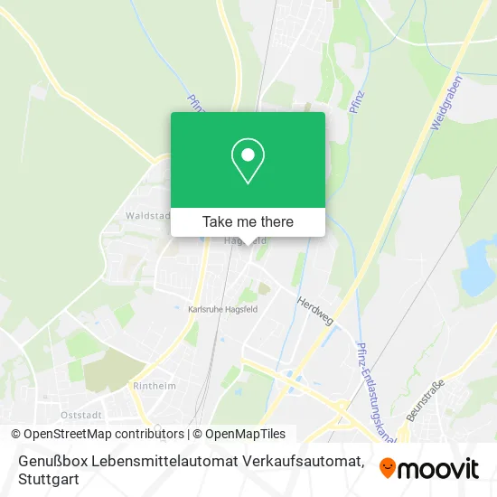 Карта Genußbox Lebensmittelautomat Verkaufsautomat
