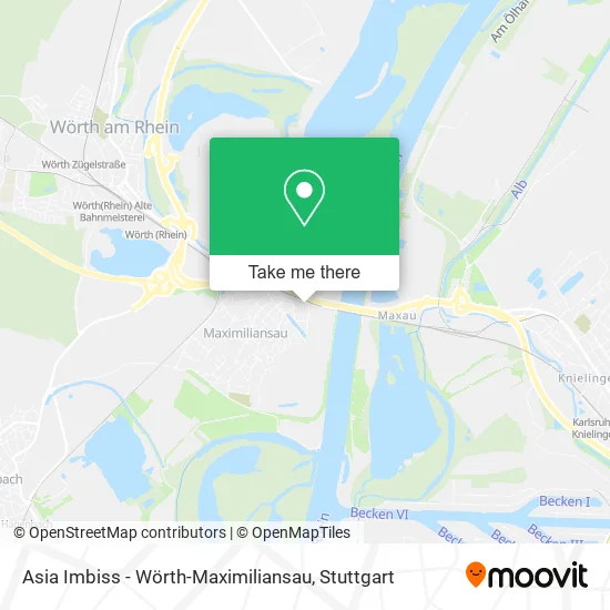 Карта Asia Imbiss - Wörth-Maximiliansau
