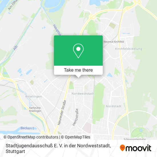 Карта Stadtjugendausschuß E. V. in der Nordweststadt