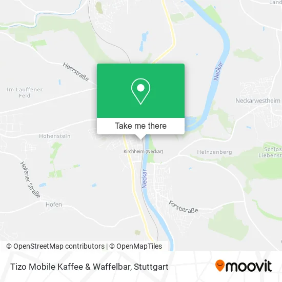 Карта Tizo Mobile Kaffee & Waffelbar