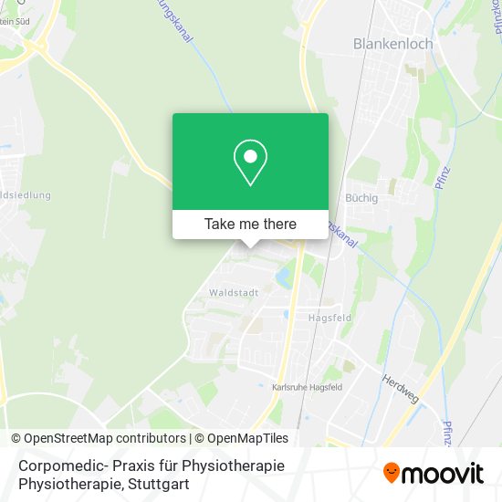 Corpomedic- Praxis für Physiotherapie Physiotherapie map