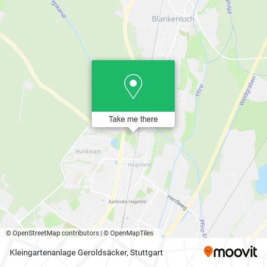 Карта Kleingartenanlage Geroldsäcker