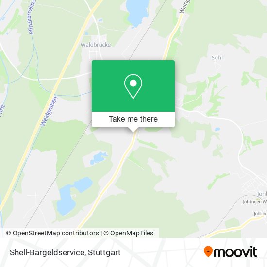 Shell-Bargeldservice map