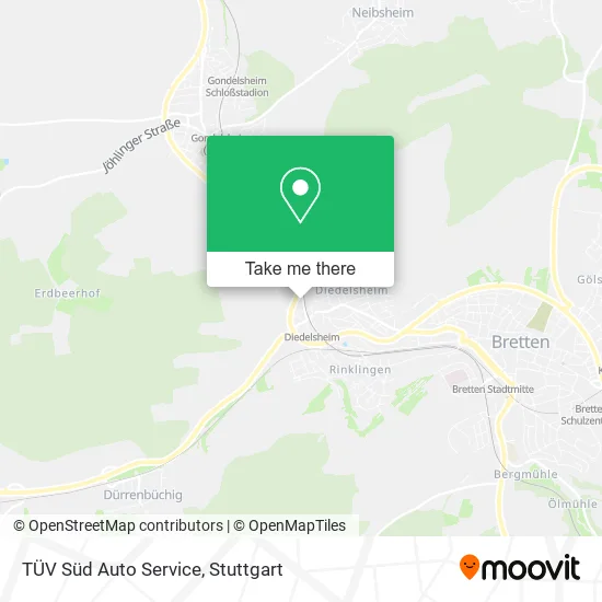 Карта TÜV Süd Auto Service