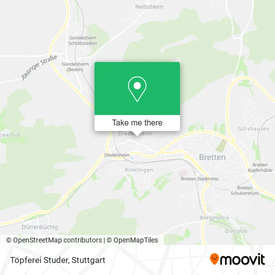 Карта Töpferei Studer