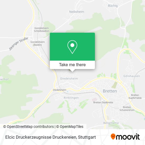 Elcic Druckerzeugnisse Druckereien map