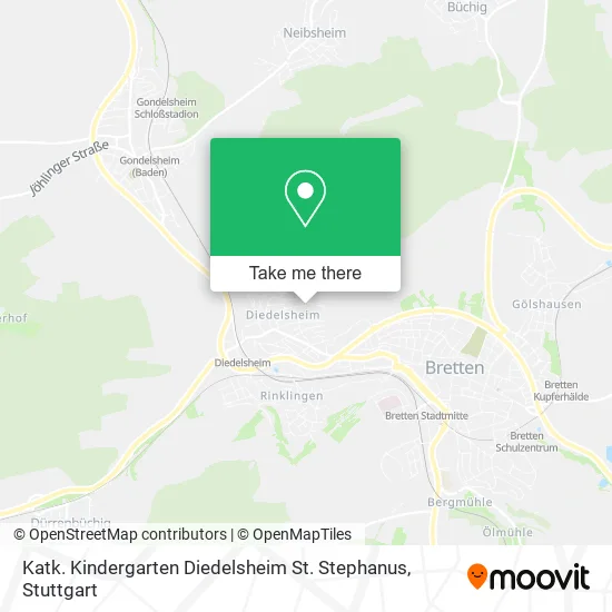 Карта Katk. Kindergarten Diedelsheim St. Stephanus