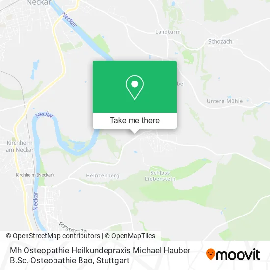 Карта Mh Osteopathie Heilkundepraxis Michael Hauber B.Sc. Osteopathie Bao