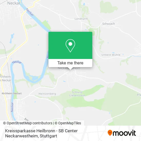 Карта Kreissparkasse Heilbronn - SB Center Neckarwestheim