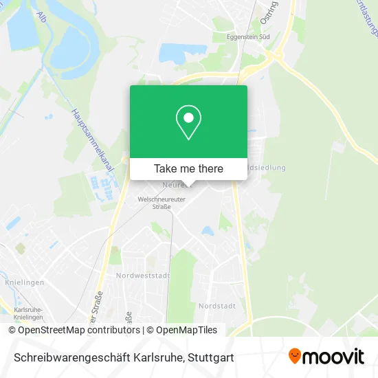 Карта Schreibwarengeschäft Karlsruhe