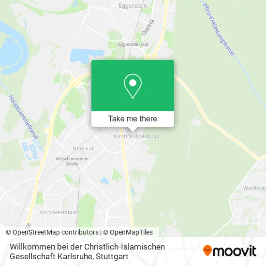 Карта Willkommen bei der Christlich-Islamischen Gesellschaft Karlsruhe