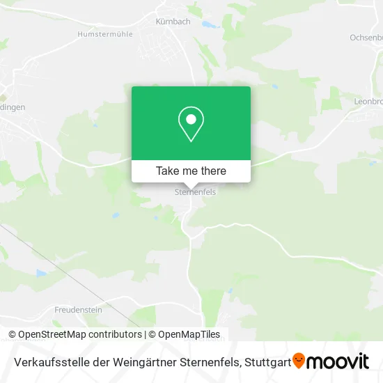 Карта Verkaufsstelle der Weingärtner Sternenfels