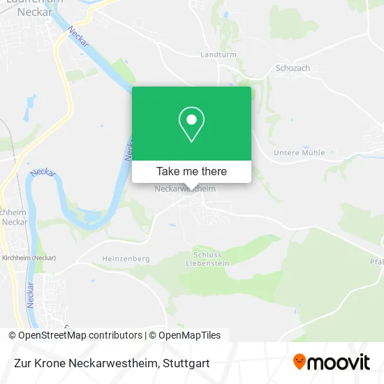 Карта Zur Krone Neckarwestheim