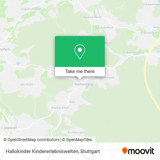 Карта Hallokinder Kindererlebniswelten