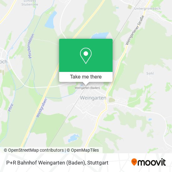 P+R Bahnhof Weingarten (Baden) map