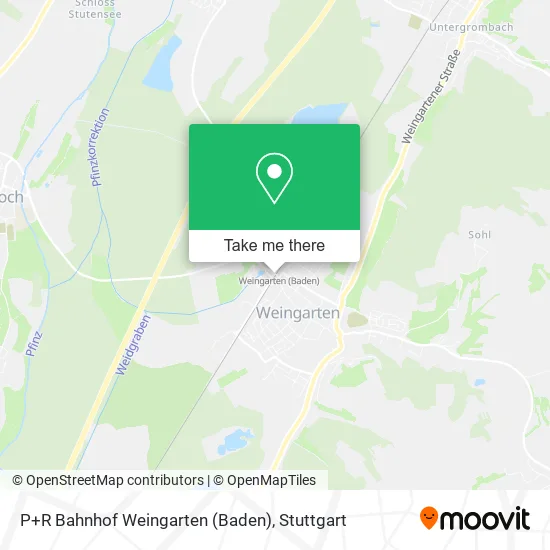 Карта P+R Bahnhof Weingarten (Baden)