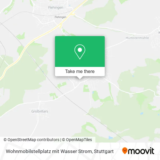 Карта Wohnmobilstellplatz mit Wasser Strom