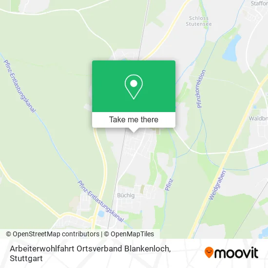 Карта Arbeiterwohlfahrt Ortsverband Blankenloch